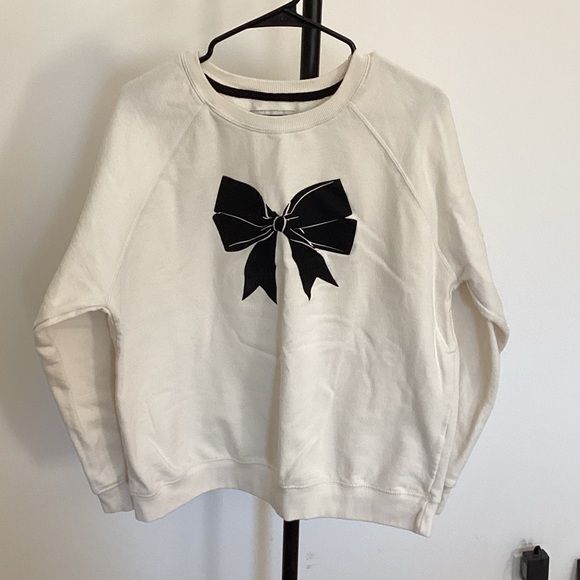 Wallflower White Sweatshirt with Black Trim - Picture 2 of 6